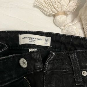Abercrombie and fitch black jeans worn once!